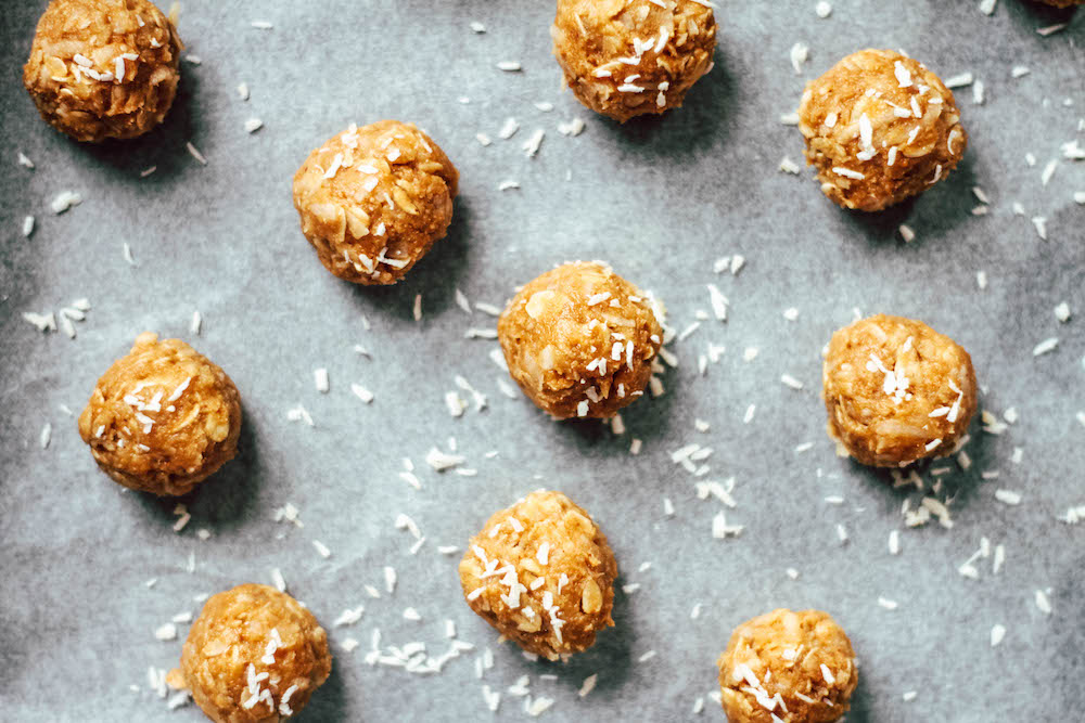 The Blue Zones Meal Planner Peanut Butter Coconut Cookie Dough Bites