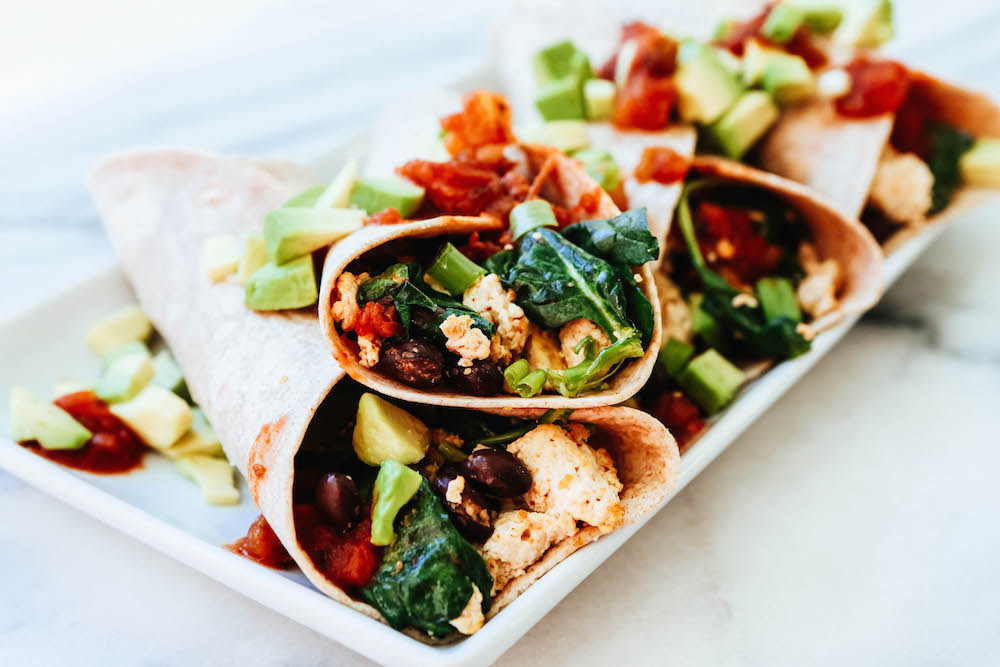 Lighter Double Protein Breakfast Burrito (QUICK)